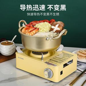 Korean Style Aluminum Soup <b>Pot</b> 1.1L-2L <b>Large</b> Capacity Double Handle With Lid Household Cooking <b>Pot</b> - Product Image 4