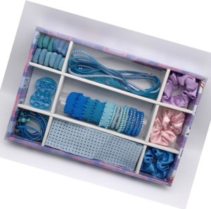 Coffret d'accessoires pour <span class=keywords><strong>cheveux</strong></span> en <span class=keywords><strong>plastique</strong></span> pour enfants avec pinces à <span class=keywords><strong>cheveux</strong></span>, bandeaux et chouchous - Product Image 1