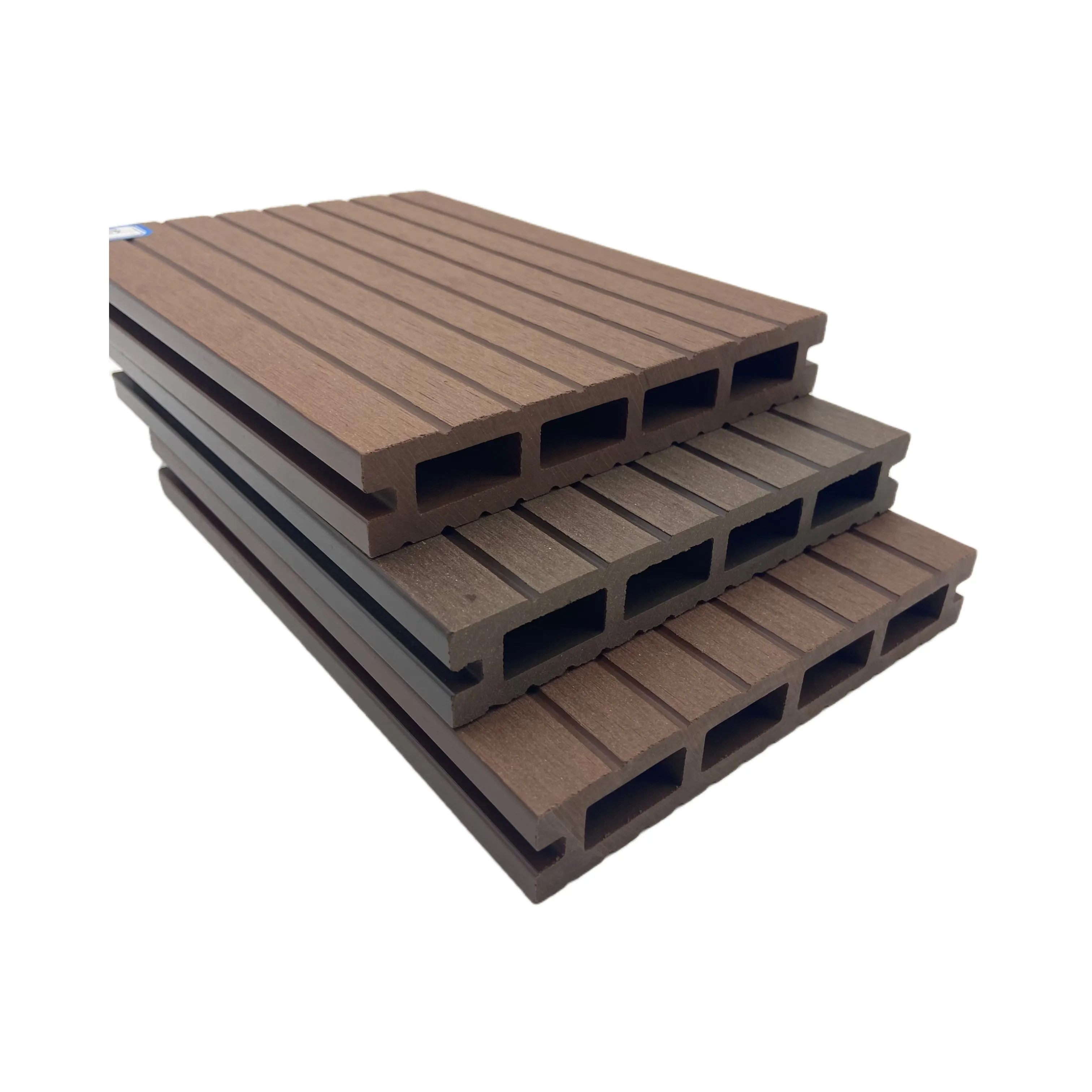 Hochwertige WPC Decking Holz Composite Decking WPC Bodenbelag für Balkon