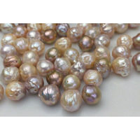 Perles d'eau douce Edison baroques à fort lustre, qualité AA, 10-12 mm, couleurs mélangées rose, violet, blanc, perles naturelles en vrac, vente en gros