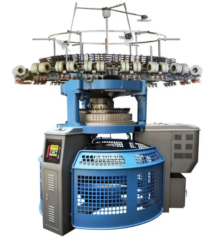 Factory Price Supply High EfficiencySingle Circular Knitting Machine 3 Thread Fleece Polar Fabric Knitting Making Machine