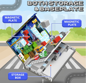 कारखाने थोक शहर यातायात थीम चुंबकीय भवन ब्लॉक 100 पीसी चुंबकीय निर्माण सेट बच्चे के लिए शैक्षिक खिलौना - Product Image 2