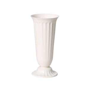 Florero de Plástico Blanco de Estilo Europeo Moderno, Maceta Decorativa Alta a Rayas para Centros de Mesa de Boda, Decoración de Mesa para el Hogar - Product Image 6