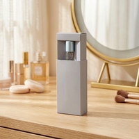 Boîtes en papier gaufrées doublées de satin réutilisables pour flacons de parfum, emballage artisanal