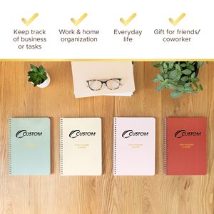 Custom Bulk A5 Hardcover Spiral Daily Notebook Thick Durable Good-quality Paper 100 Sheets Multiple Colored Personalized Planner - Product Image 3