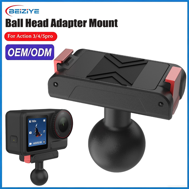 20mm Ball Head Magnetic Base Mount for DJI OSMO Action 3/4/5pro Camera Tripod Adapter Mount for DJI Action 5pro Action 4/3