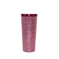 Gobelet isotherme sous vide à double paroi en acier inoxydable 304 Diamond Bling 700 ml avec couvercle et paille, maintien thermique 6-12 heures