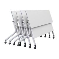 Tables de conférence modernes en métal, extensibles, pliables, écologiques, durables, pour événements, formations, écoles, bureaux à domicile, taille personnalisable