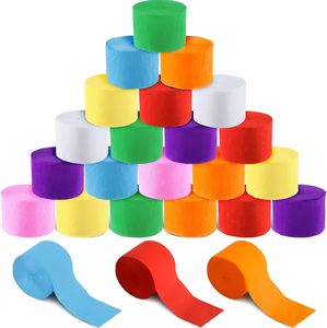Guirnalda de flecos finos de color burdeos, rollo de papel crepé arrugado de alta elasticidad para regalo - Product Image 1