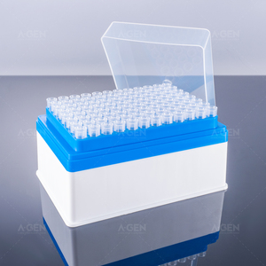 Embouts de pipette transparents 200uL de haute qualité avec stockage <span class=keywords><strong>SBS</strong></span> dans Rack Match pour Tecan - Product Image 1