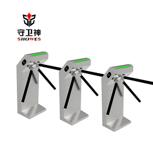 Showes kiểm soát truy cập QR code Reader RFID vân tay kiểm soát truy cập hệ thống phòng tập thể dục tự động Tripod turnstile cổng - Product Image 5