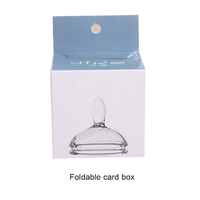 OMT — emballage de sucette écologique pour enfants, carte pliable en carton ivoire avec fenêtre en plastique en PVC
