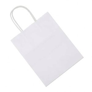 Bolsas de Papel Kraft Blancas Medianas KUAIMA de 15*8*21cm con Asas, para Regalos, Manualidades, Compras, Venta al por Menor, Fiestas de Cumpleaños - Product Image 6