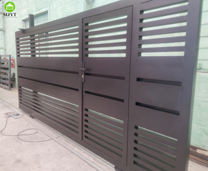 Mooie Automatische Poort Ontwerp Aluminium Elektrische Oprit Poorten Intelligent Glijpoort Mjyt Gate Bedrijf - Product Image 4