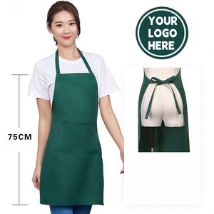 Tablier à broderie personnalisée en gros pour barista de café, uniforme promotionnel, tablier de service professionnel, cadeau de marque en gros - Product Image 1