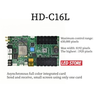 Controlador Asíncrono HUIDU HD-C16L para Pantalla LED a Todo Color, Tarjeta de Envío y Receptor, Software Hdplayer