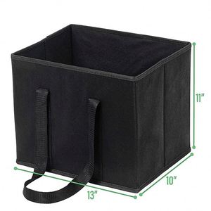 Sacs de courses et de rangement pliables en tissu robuste et réutilisable pour femmes, motif carré multifonctionnel - Product Image 2
