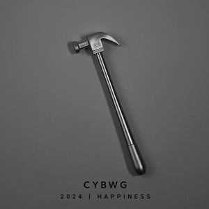 Frozen Robots Thème Creative Neutre Stylo Or Brillant Marteau Conception Simple Noir Stylo À Base D'eau pour Les Étudiants - Product Image 1