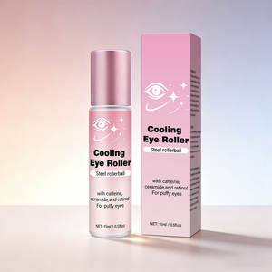 Crema Iluminadora para Ojos - Esencia para Ojos con Ceramida y Cafeína con Bola Metálica Refrescante - Paquete de Viaje 15ml - Product Image 3