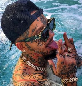 Gafas de Sol Personalizadas con Logotipo, Nuevas, Modernas, Vintage, para Hombre y Mujer, Montura Grande, Protección UV400, Cuadradas, Extra Grandes - Product Image 2