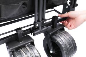 Wagon <span class=keywords><strong>de</strong></span> camping pliant Oxford 600D robuste-<span class=keywords><strong>chariot</strong></span> <span class=keywords><strong>de</strong></span> <span class=keywords><strong>plage</strong></span> multifonctionnel avec table amovible, sac isotherme et réglable - Product Image 6