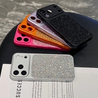 Coque de téléphone scintillante pour iPhone 17, étui de protection brillant pour iPhone 17 Air, 17 Pro Max, 16, 16 Plus, 15, 14, 13, 12