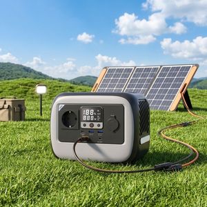 Station d'alimentation portable compacte 300W 320Wh, générateur solaire UPS à onde sinusoïdale pure, pour plusieurs appareils, alimentation de secours extérieure - Product Image 1