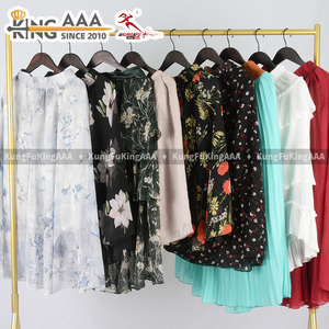 KingAAA Gonna Lunga Retrò Elegante ed Economica, con Stampa Floreale, Morbida ed Elastica, di Seconda Mano, per Donna, per Viaggi e Uso Quotidiano - Product Image 3