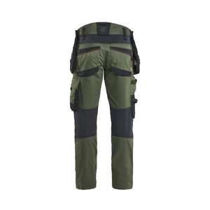 BLAKLADER - 197011494240C146 Pantalones artesanos en verde bosque elástico de 2 vías/Rust-PANTALONES DE TRABAJO EAN 7330509950593 - Product Image 2
