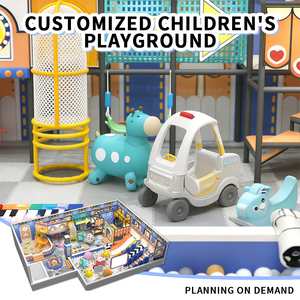 Taman Bermain Dalam Ruangan Bergaya Retro Komersial dengan Kolam Bola, Seluncuran, Area Pasir, Dinding Panjat untuk Pusat Hiburan Anak - Product Image 5