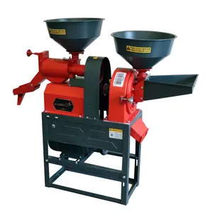 Mini Rice Mill Milling Machine Combined Automatic Rice Huak Machinery Plant in Nigeria Low Price Mill Rice Polishing Machine