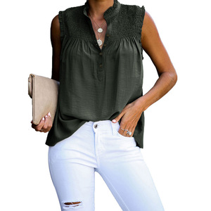 Ropa de Mujer, Camiseta sin Mangas, <span class=keywords><strong>Blusas</strong></span> <span class=keywords><strong>Rosas</strong></span> de Verano para Mujer - Product Image 2