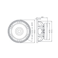 Haut-parleur de sonorisation extérieur de haute qualité de 10 pouces avec unité de pilotage b & c 8Ohm 98dB pour caisson de basses moyennes de scène dans les systèmes de sonorisation Line Array