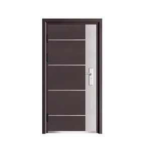Porte de sécurité Sofia gris foncé, ouverture manuelle anti-effraction, porte complète pour appartement et usage commercial - Product Image 2