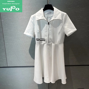 Robe de soirée plissée amincissante et sexy pour femme, style nouveau, collection automne Droma, pour le commerce international - Product Image 5