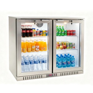 Refrigerador Comercial para Exteriores de Acero Inoxidable, Empotrado, de 2 Puertas, Doble Zona, a Gas, R600a, para Hogar, 300 Latas/160 Litros - Product Image 3