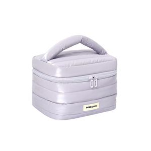 Bolsa de Maquillaje Portátil de Lujo con Logotipo, de Poliéster, con Cierre de Cremallera, para Guardar Cosméticos de Viaje para Mujer - Product Image 3