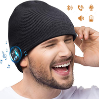 Bonnet musical avec écouteurs sans fil intégrés, bandeau tricoté amovible et lavable, oreillettes mains libres pour l'hiver et les activités de plein air