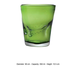 แก้วน้ำสีเขียว Dali' 35 ซล. สูง 10.5 ซม. เส้นผ่านศูนย์กลาง 9 ซม. รุ่น M1934 - Product Image 3