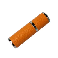Bouteille de bouteille de parfum de jet d'atomiseur rechargeable portative avec le parfum d'infuseur avec les bouteilles d'atomiseur de parfum d'étui en cuir de luxe