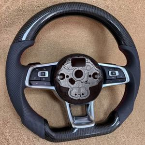 Volant de voiture en fibre de carbone personnalisé pour <span class=keywords><strong>Volkswagen</strong></span> Bora Sagitar Magotan Golf 6 Golf 7 Lingdu Tanyue Tange GTI MK7 - Product Image 5