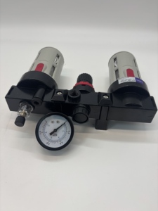 CHACS BC2000 Unité de Traitement d'Air Combinée en Alliage d'Aluminium (Filtre, Régulateur, Lubrificateur) pour Compresseur Pneumatique - Product Image 5