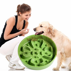 Comedero lento de colores, cuencos para gatos, cuencos de alimentación de cerámica para perros y mascotas, alimentación divertida, rompecabezas interactivo para detener la hinchazón, cuenco para gatos, Dieta de alimentación saludable - Product Image 1