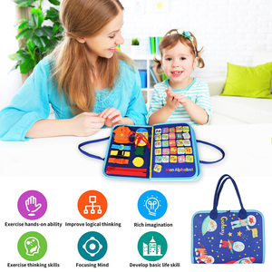 Tableau d'activités en feutre directement de l'usine pour tout-petits, jouet sensoriel Montessori, tableau d'activités DIY, <span class=keywords><strong>livre</strong></span> silencieux, OEM ODM personnalisé - Product Image 6