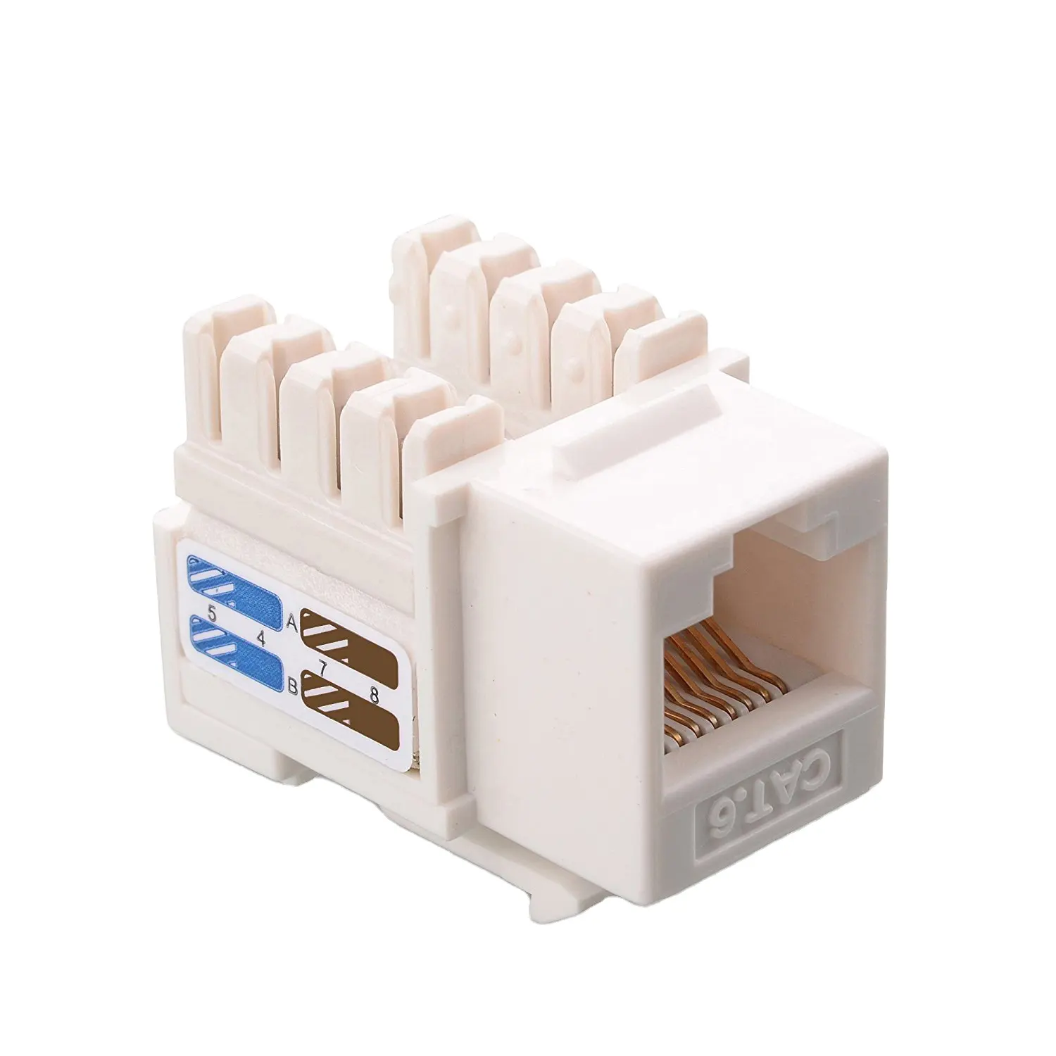 8p8c Ethernet Gigabit RJ45 conector modular red hembra altavoz enchufe de terminación de campo
