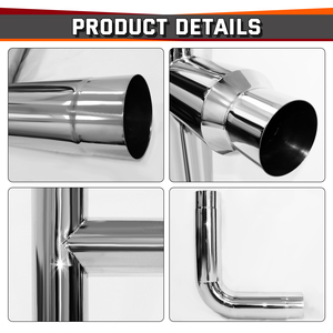 Nhà máy OEM bờ biển phía Tây 8 "Chrome thép không gỉ bán xe tải xả Stack Ống - Product Image 4