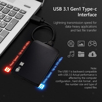 Disque SSD portable haute vitesse 2,5 pouces, disque dur externe, clé USB fine à semi-conducteurs améliorée 8 To, directement de l'usine