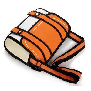 Vendita calda 3D stile 2D disegno Cartoon borsa a tracolla borsa a tracolla con fiocco borse - Product Image 4