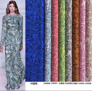 レーヨンプリント布100% ビスコース織布45s 100レディースドレスシャツ服無地衣装工場卸売 - Product Image 1