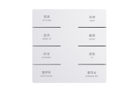 Système de maison intelligente KNX/EIB 2 gang 4 touches, interrupteur à bouton-poussoir, couleur blanche